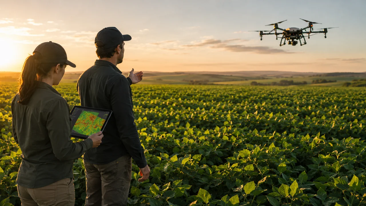 Saúde da vegetação com drone